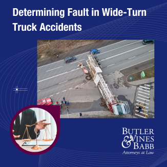 Determining Fault in Wide-Turn Truck Accidents