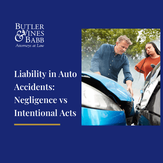 Liability in Auto Accidents: Negligence vs Intentional Acts
