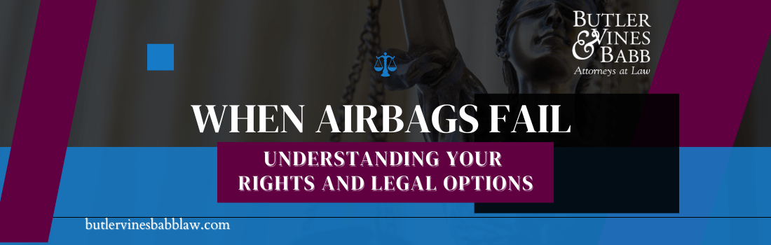 When Airbags Fail: Understanding Your Rights and Legal Options